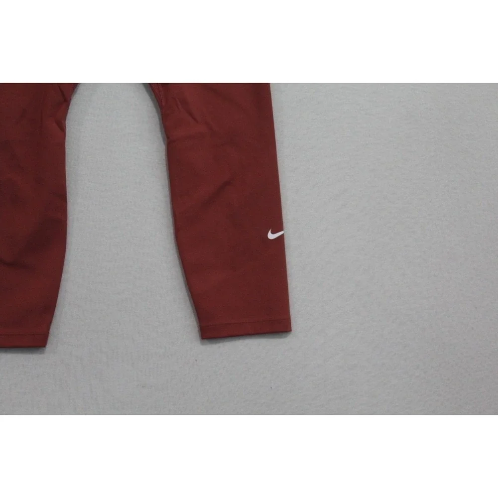 Nike Women Red Leggings Running Dri Fit Active Size Small